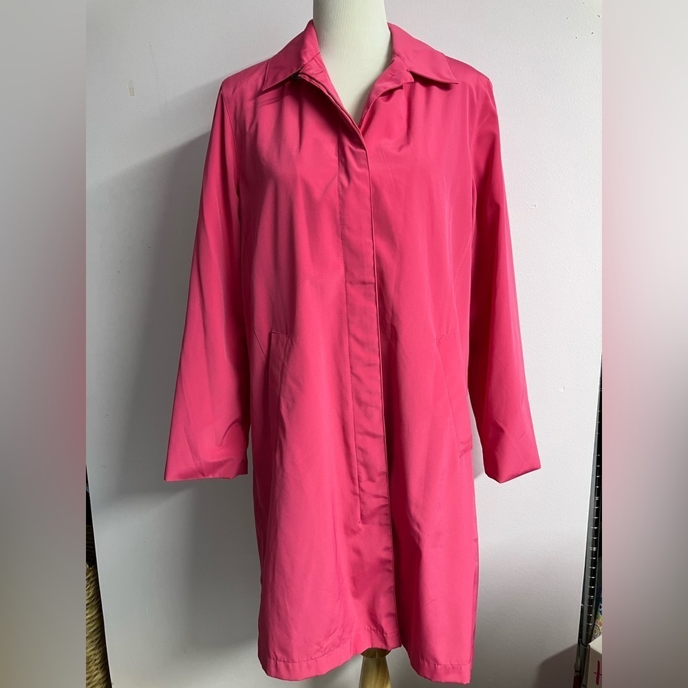 IZZI Outerwear Women’s All Purpose Rain Coat, Medium, Hot Pink